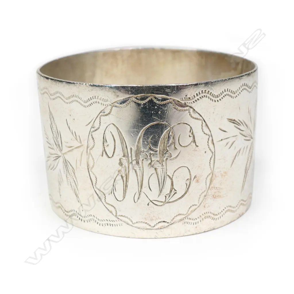 R. Bros silver napkin ring, Image 1++